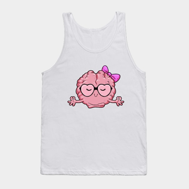 Brain at Yoga for Advanced Tank Top by Markus Schnabel